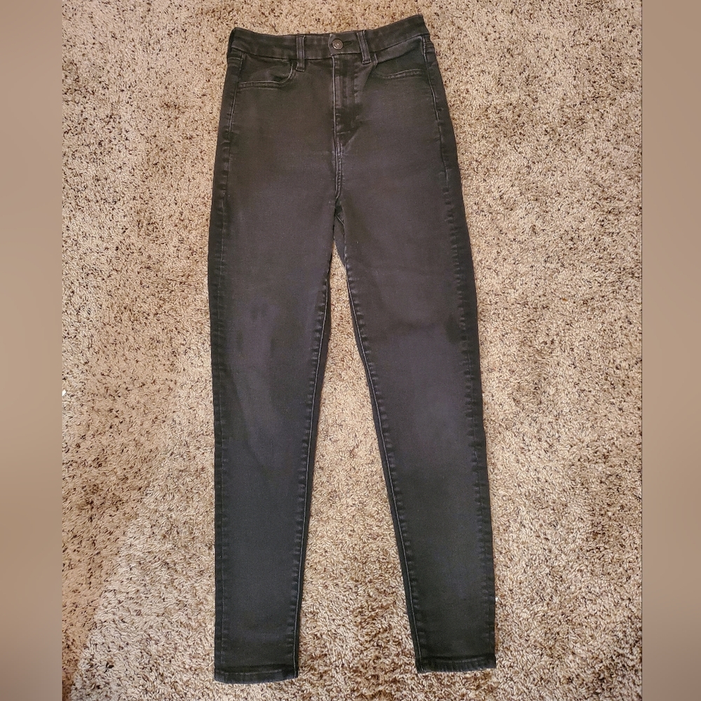 Black American Eagle Jeans, Size 6.